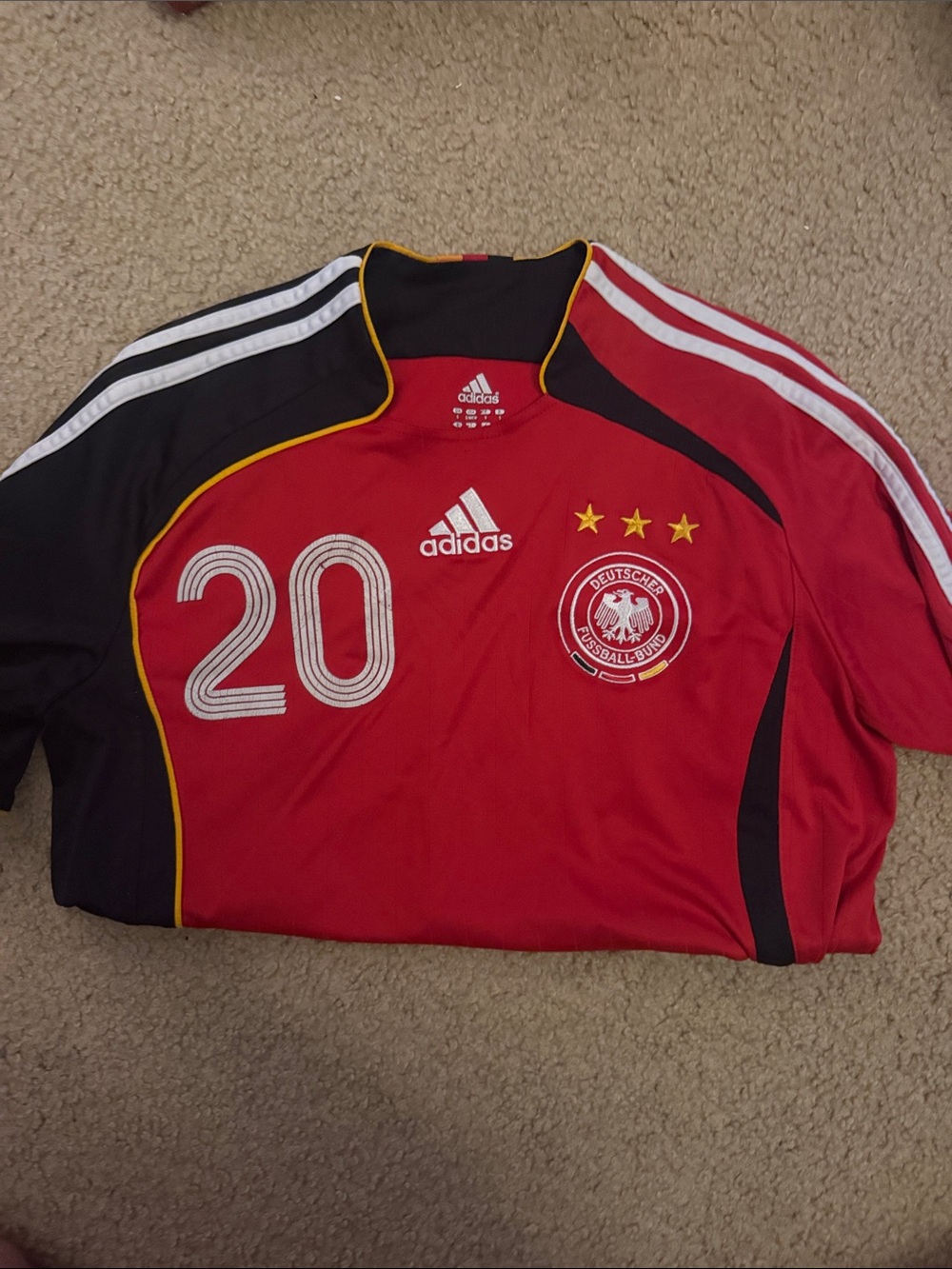Lukas Podolski adidas Germany Football Jersey with Number 20
